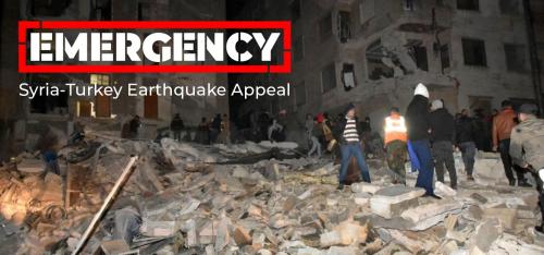 Earthquake disaster appeal